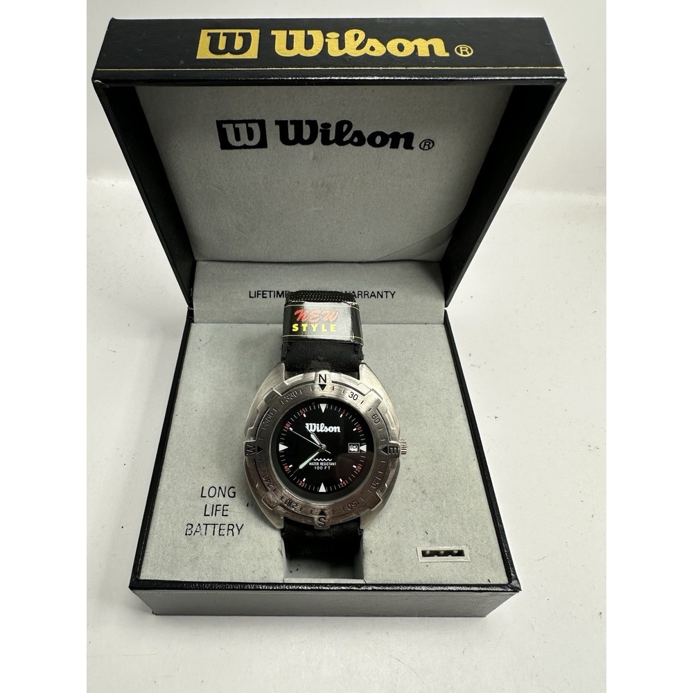 Wilson Mens Watch W900-231 New‎ Battery 47MM 8" Q